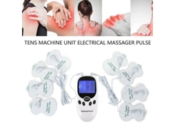 Massageador Elétrico Com Pulso 8 Pads, 6 Modos, Recarregável Para Dor E Relaxamento Corporal