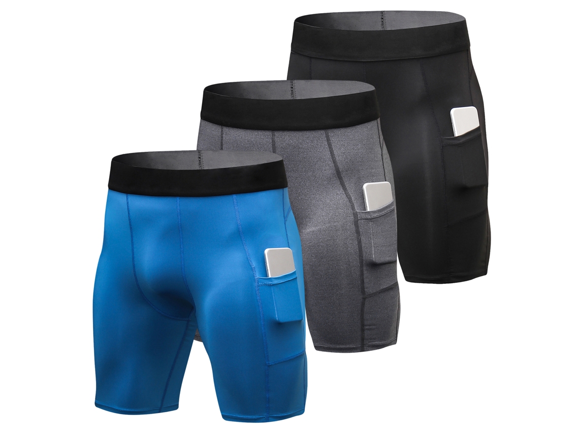 3 Calcinhas de Esporte com Bolso para Homem | S/MARCA