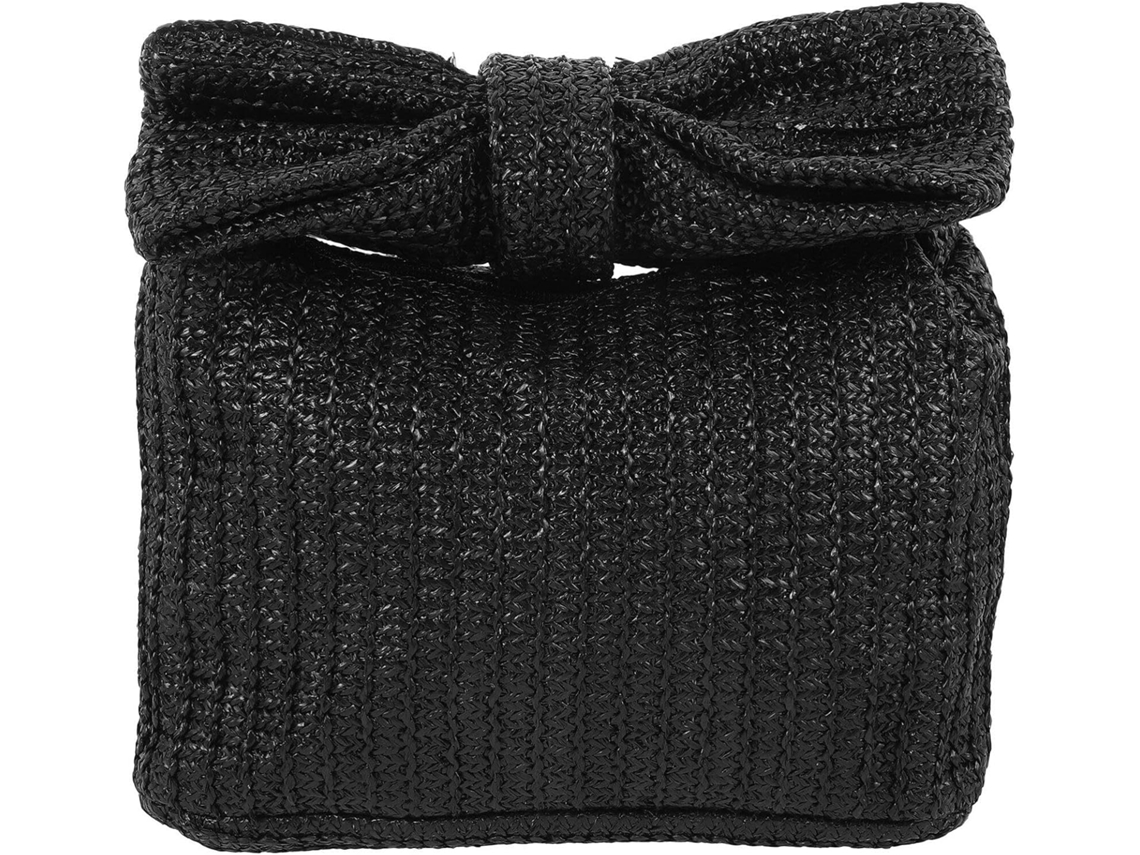 Clutch Feminina Elegante Em Tecido Trançado Com Laço, Bolsa Chique Para Eventos Noturnos, Casamentos E Muito Mais.