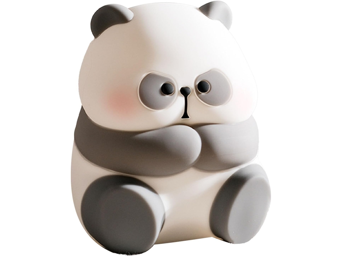 Luz Noturna Em Formato De Panda, Silicone, Para Quarto, Mesa De Cabeceira E Iluminação Ambiente