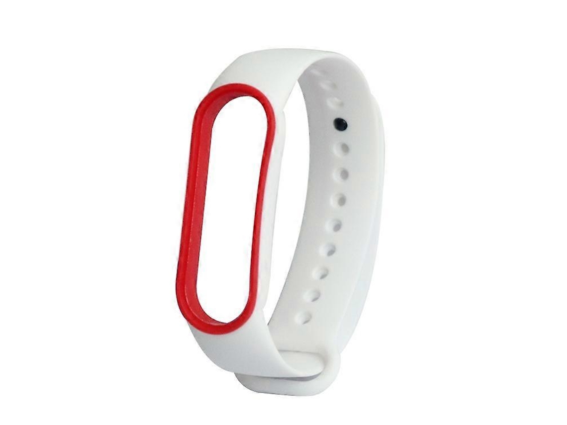 Pulseira De Relógio Tpe Bicolor Para Xiaomi Mi Band 5 (preta + Amarela)