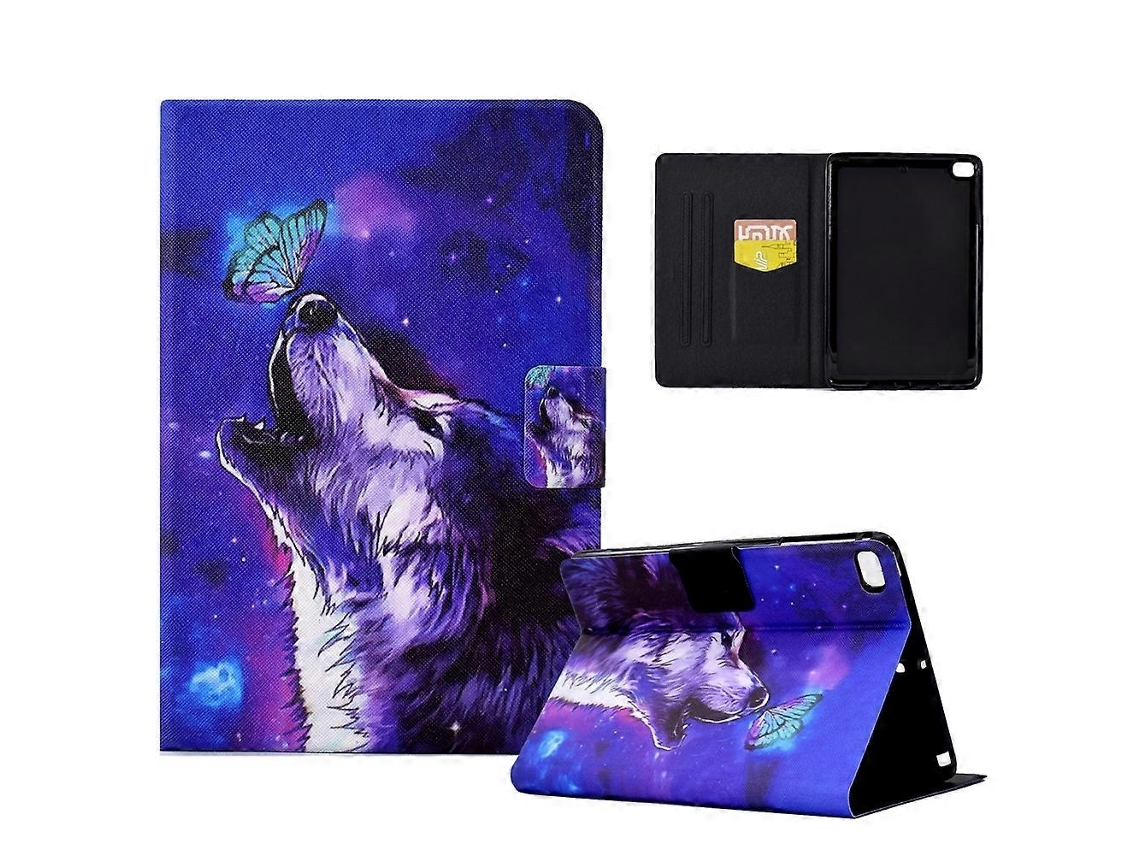 Capa de couro inteligente de TPU prensado elétrico Webake para iPad 5/6/8/9