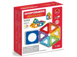 Conjunto Básico Magformers Plus, 14 Peças.