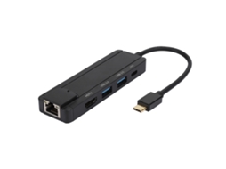 Hub Docking Station Type-c (hdmi Ethernet Gigabit) 5-em-1 Com Conversor Multifuncional Hdmi Ethernet Gigabit
