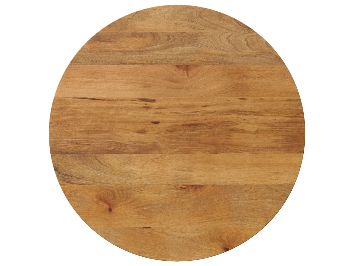 Vidaxl Tampo De Mesa Redondo Ø70x3,8cm Madeira De Mangueira Maciça