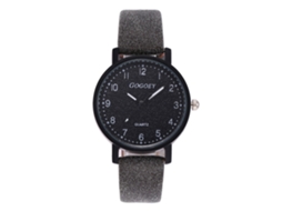Relógio de Pulso Feminino de Moda com Pulseira de Couro Pu e Mostrador Numérico Simples