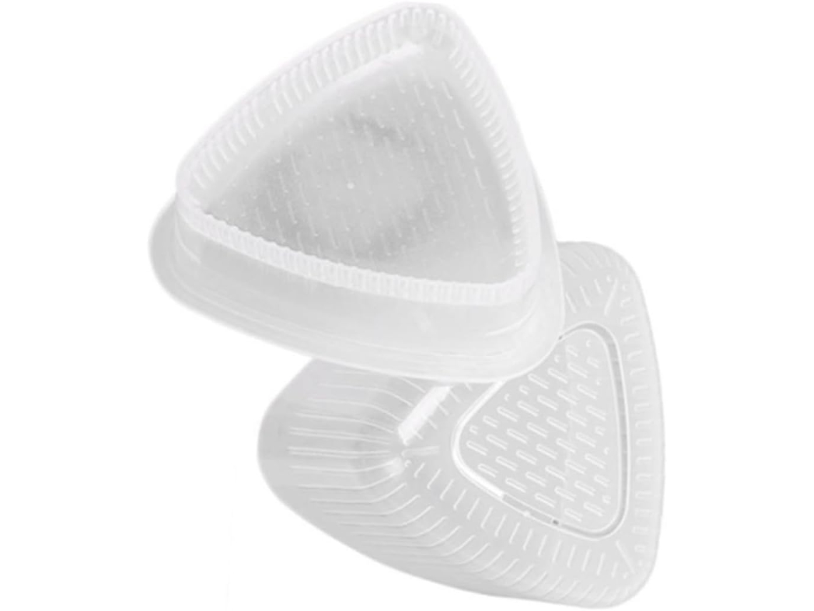 Molde Triangular Para Bolinhos De Arroz, 2 Peças, Pp Branco