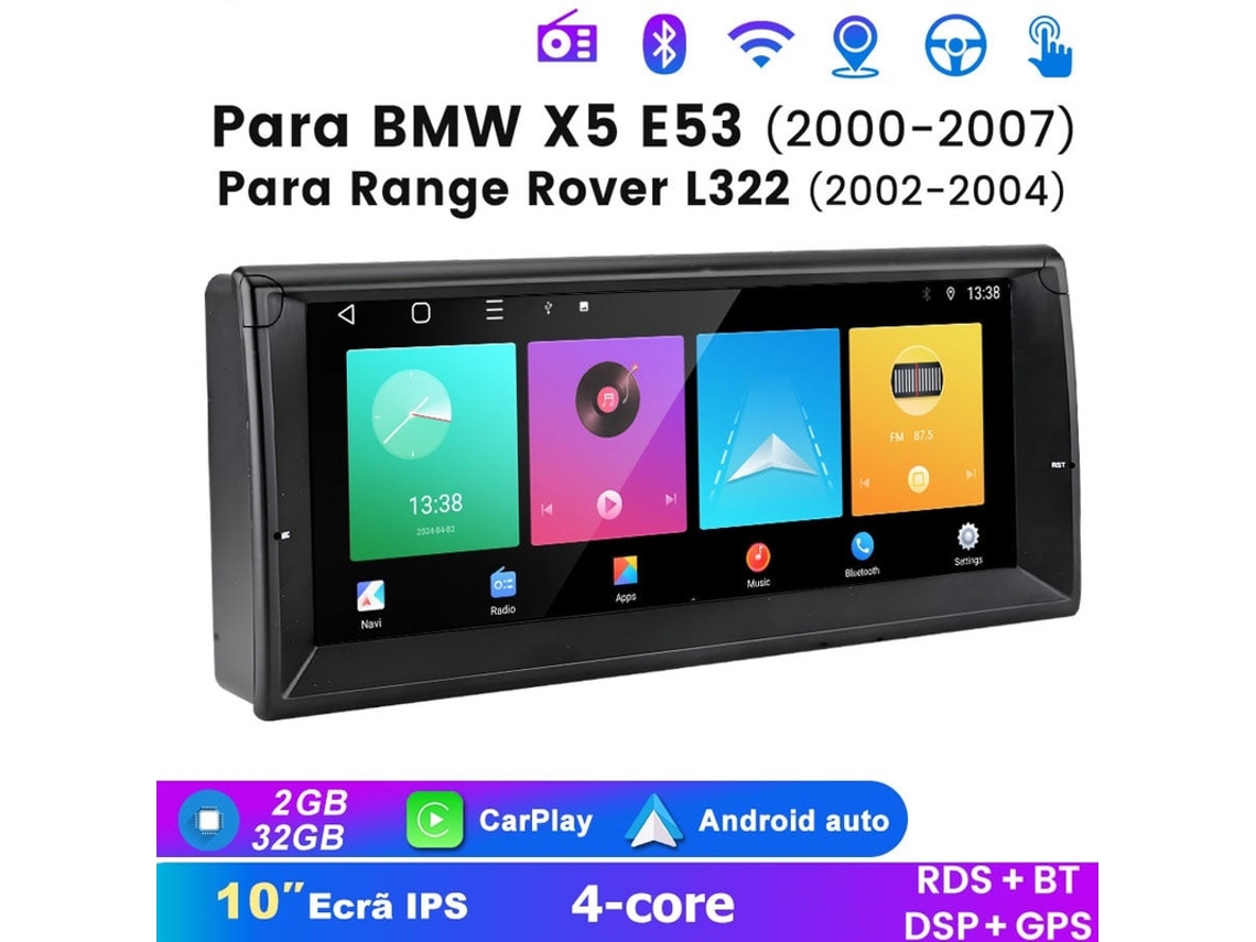 Gps Rádio Android para Carro 10 Sem Fios com Android Auto OEM
