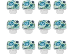 Puxadores Quadrados Para Gavetas De Cômoda, Puxadores Para Armários De Cozinha, 12 Peças, Arte Abstrata Floral