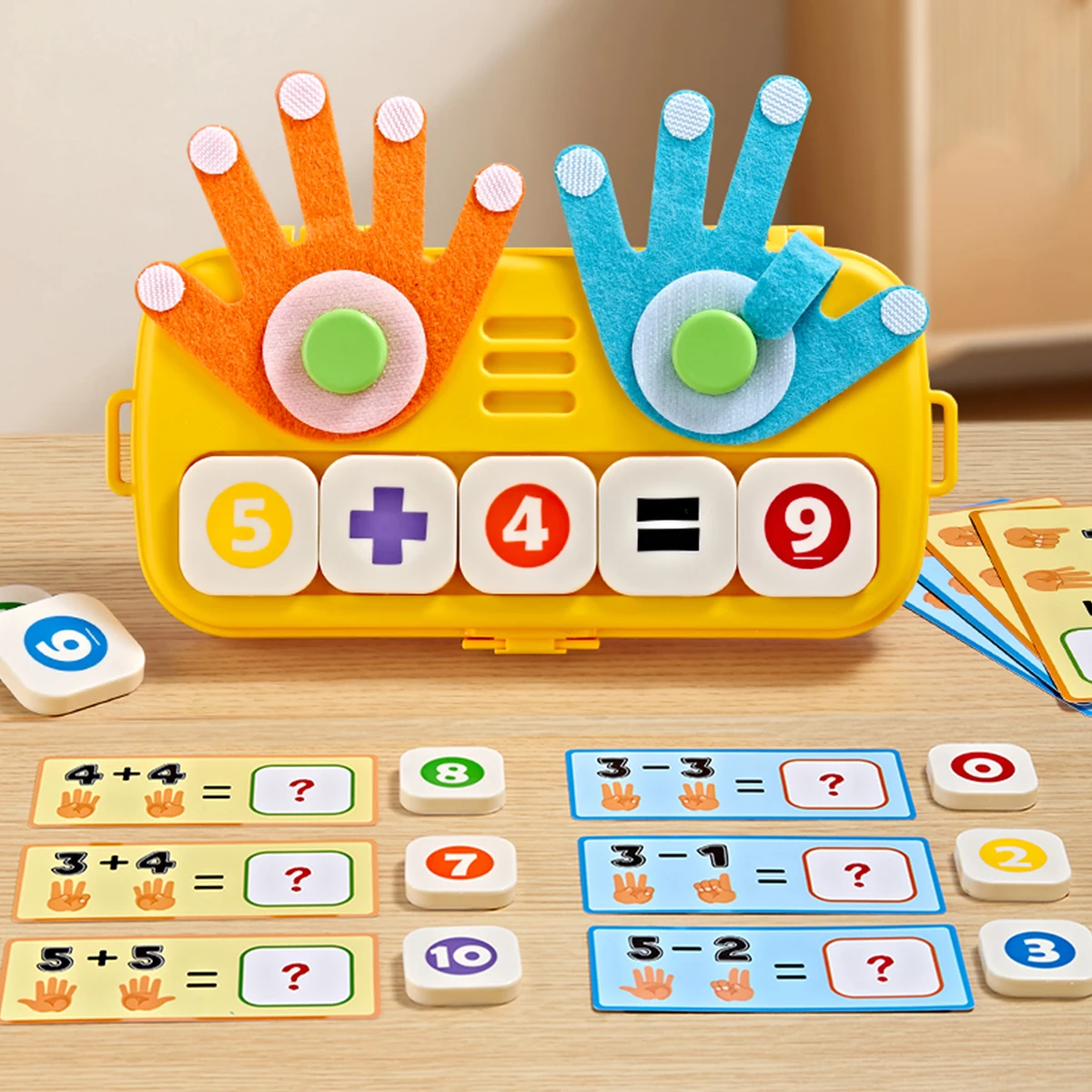(matemática Com Os Dedos) Brinquedo Educativo Para Contar Com Os Dedos, Adequado Para Crianças De 3 A 5 Anos.