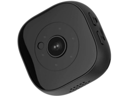 Minicâmera de vigilância interna Bestvite HD WiFi com sensor de movimento e visão noturna (preta)