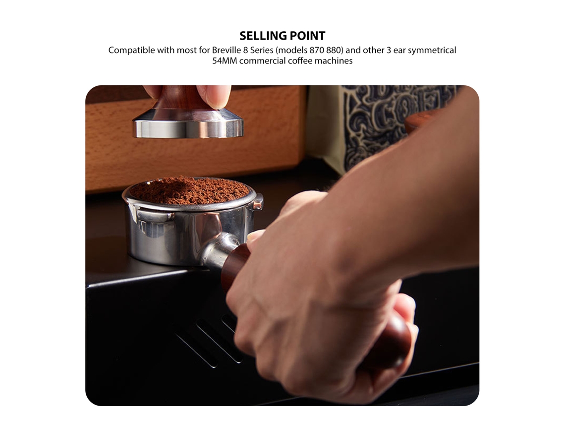 Portafilter Inoxidável Sem Fundo Breville 8 Série 54mm