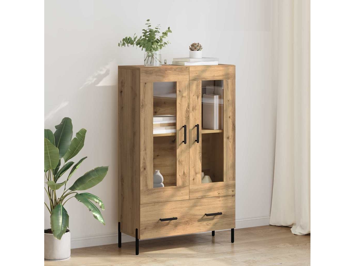 Vidaxl Buffê Corona Carvalho Artesanal 69,5 X 31 X 115 Cm