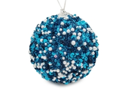 Bola de Natal de 8cm com Paillettes Pearl LAXISCREED