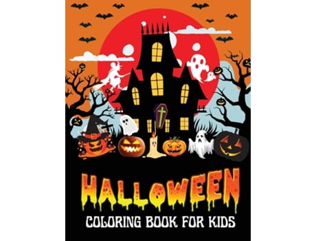 Livro Halloween Coloring Book For Kids De Alma Hoyles (inglês)