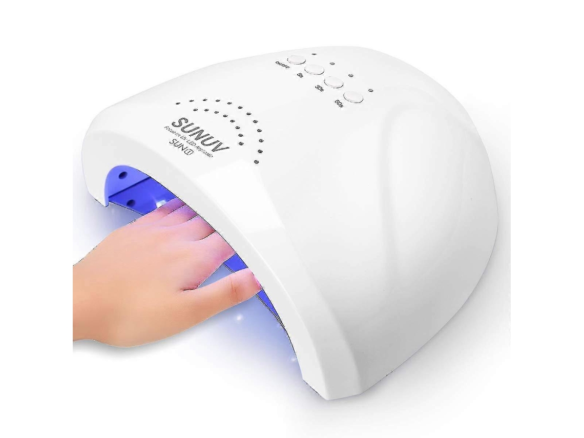 Lâmpada Led Uv Para Unhas, Luz Para Esmalte Em Gel Sunuv, Secador Uv De 48 W Com 3 Temporizadores Sunone Ly Ebike