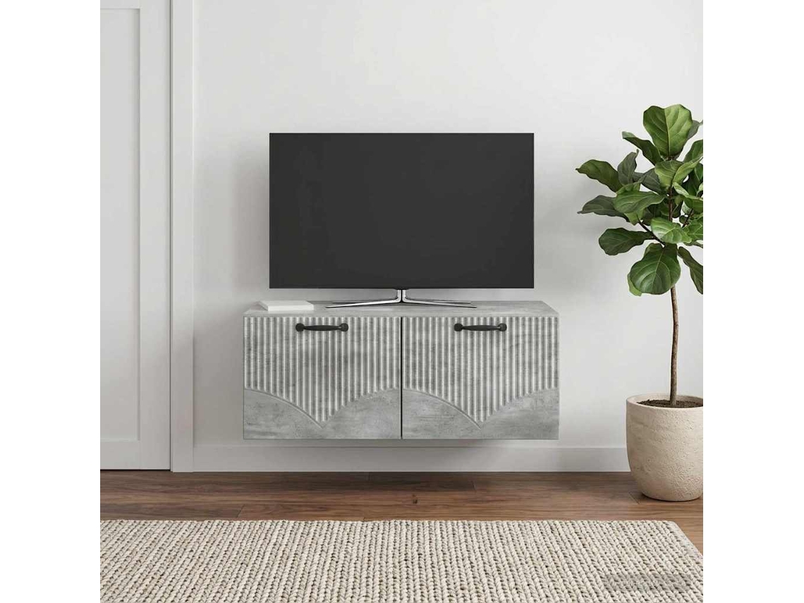 Vidaxl Gabinete de Tv de Parede Cinzento Cimento 78,5 X 41 X 30 Cm