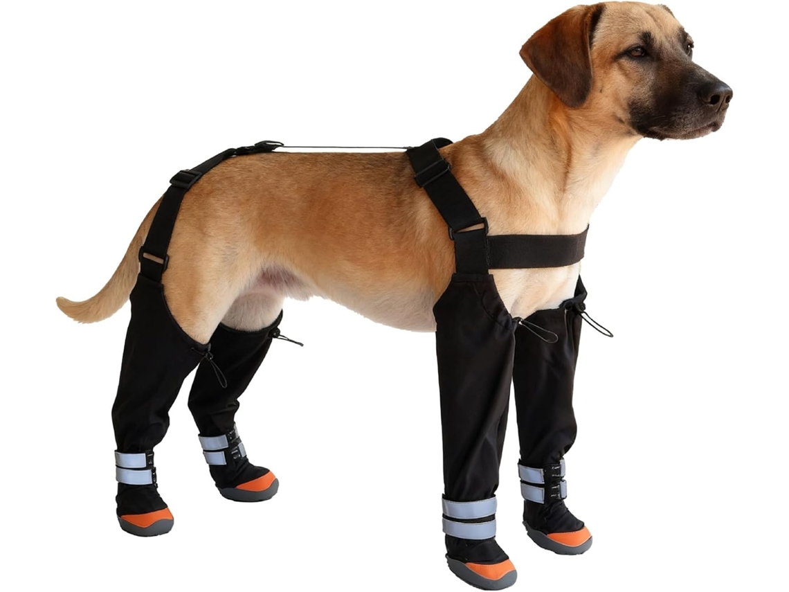 Botas Com Tiras Cães, Botas Protetoras Antiderrapantes E Impermeáveis