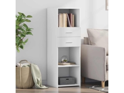 Vidaxl Armário Alto 40x42,5x124 Cm Derivados De Madeira Branco