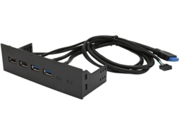 Hub Usb Para Painel Frontal De Pc 5,25 Polegadas Com 4 Portas (2x