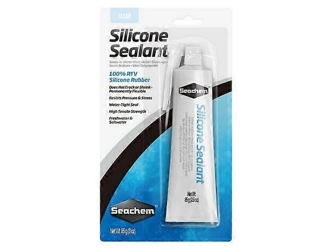 Selante De Silicone Transparente Seachem, 85 G (pacote Com 1)
