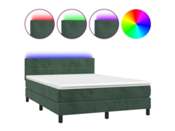 Box Spring Bed, Box Spring Beds Vidaxl Verde Veludo (140 X 200 Cm)