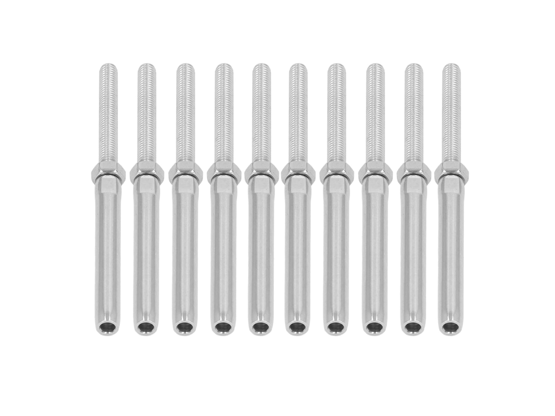 Kit Com 10 Parafusos Cefálicos Roscados (m10/5mm), Parafusos Cefálicos De Alta Resistência.