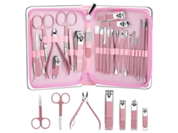 Kit De Manicure 26 Pcs, Tesouras Para Unhas, Kit De Pedicure Em Aço Inoxidável, Ferramentas De Cuidado Profissional, Kit De Viagem Para Mulheres E Hom