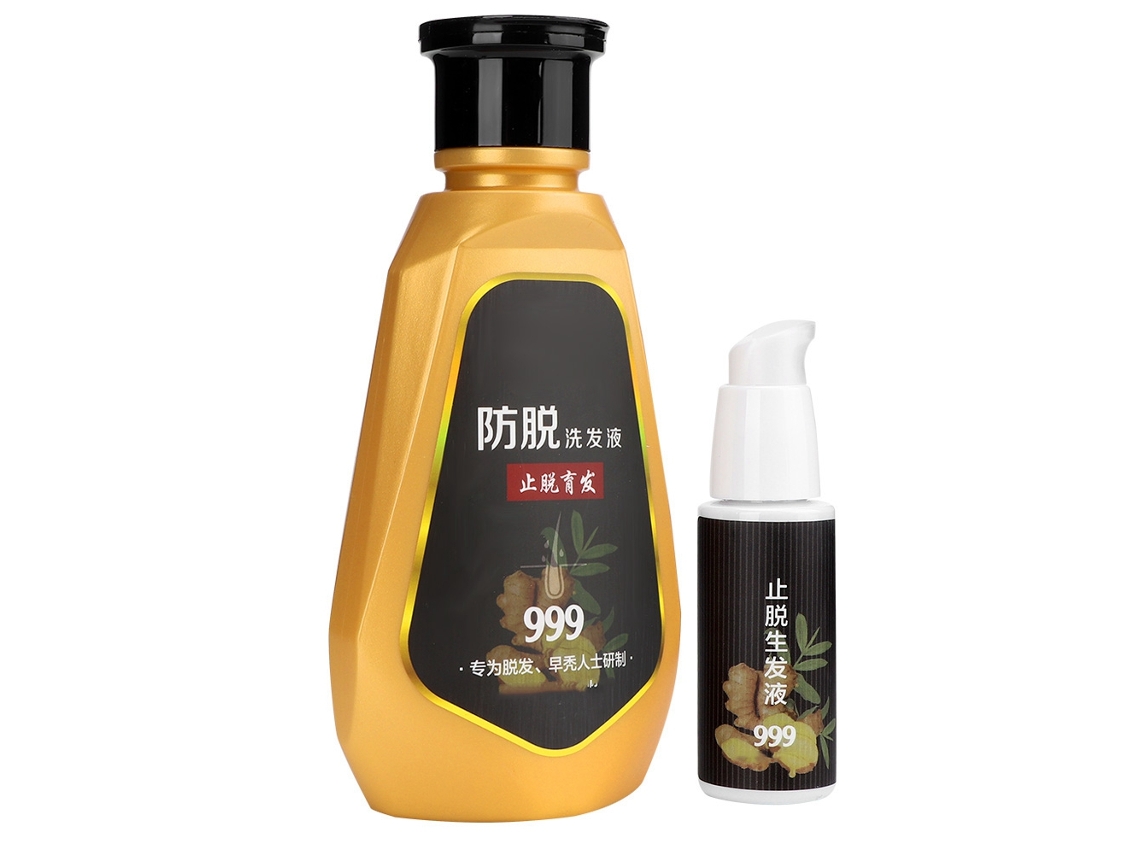 Shampoo Anticaspa Anticaspa Com Gengibre + Líquido Para Crescimento Capilar Controle De Oleosidade