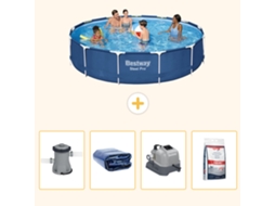 Bestway Piscina Bestway Steel Pro Redonda - 396x84 Cm - 5-peças S329