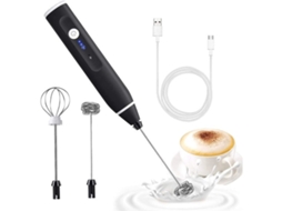 Espumador De Leite Elétrico Com Batedor Duplo, Recarregável Via Usb.