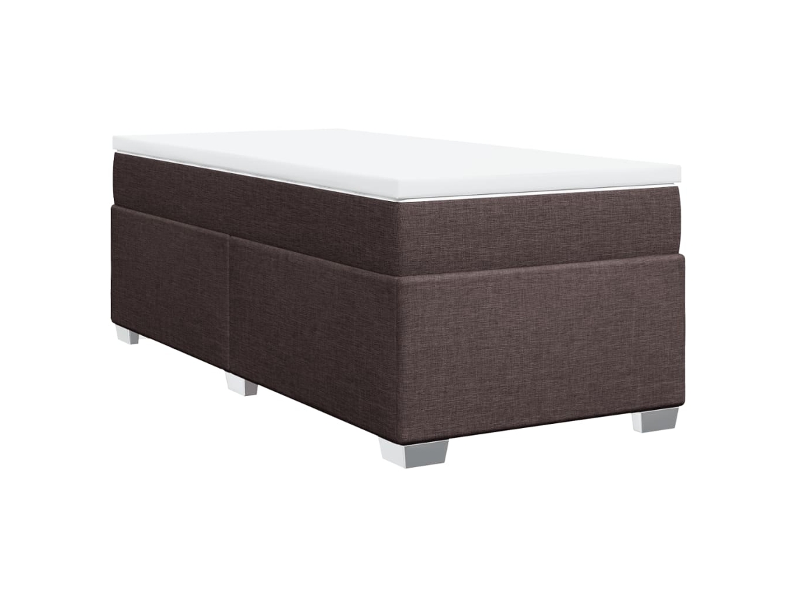 Cama Box Spring Vidaxl Marrom Tecido (200 X 80 X 46 Cm)