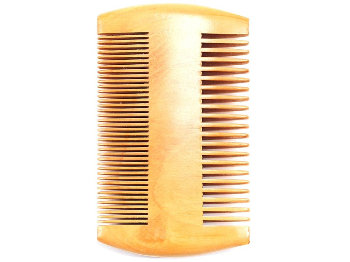 2026 peine de Madera de Pera de Alta Calidad Antiestático Doble Lado Portátil para Barba