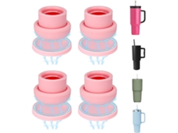 Tampas Magnéticas para Canudos 4 de Garrafas Água Acessórios Anti Perda Copos, Viagens, Casa, CHABERLU