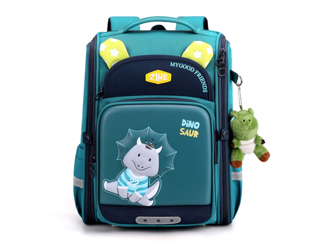 Mochila Escolar Leve, Impermeável E Com Um Design Adorável De Desenhos Animados, Ideal Para Crianças Do Pré-escolar Verde Hexinyigjly