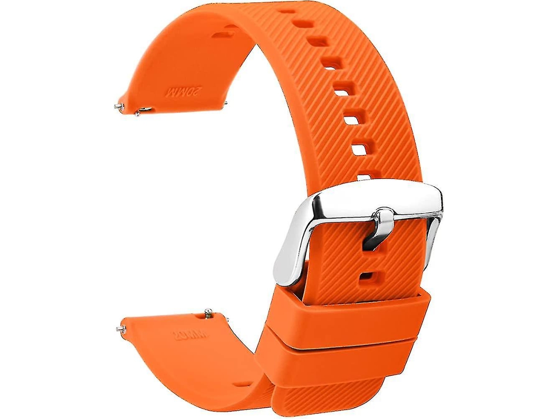 Pulseiras De Relógio De Silicone De 20 Mm Pulseiras De Relógio De Borracha Macia Preta Com Liberação Rápida Olysi Shop