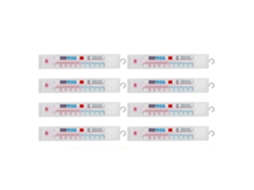 Lurelia Termómetro Analógico, 8 Unidades, Para Frigorífico E Congelador, Alta Precisão, Visor Fácil Leitura, Suporte Prático, Uso Comercial