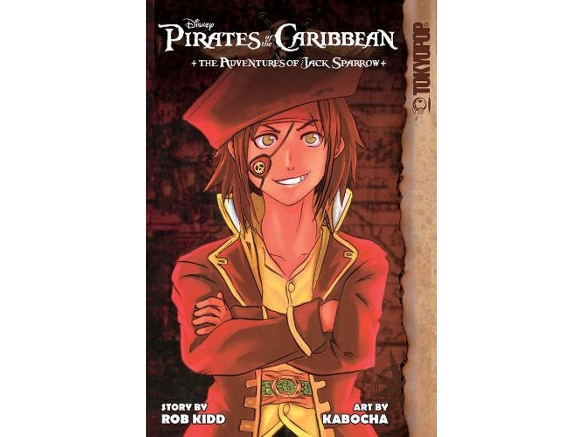Livro Disney Manga Pirates of the Caribbean -- The Adventures of Jack Sparrow de Rob Kidd (Inglês)