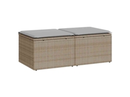 Garden Sofa Set, Garden Sofa Sets Vidaxl Bege Rattan / Vime (n/a)