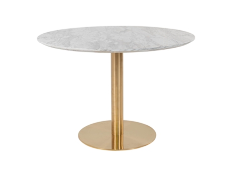 Mesa de jantar em mármore e latão Ø 110 x 75 cm BOLZANO SPISEBORD
