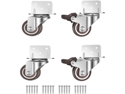 Rodízios Pequenos Para Móveis 32mm Com Travão, Placa L, Para Móveis/jardineiras/viveros Igvtrade
