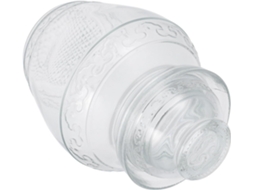 Pote De Vidro Wooneky Para Cozinha, 5 Litros, Com Design Transparente E Vedação Hermética, Ideal Para Alimentos E