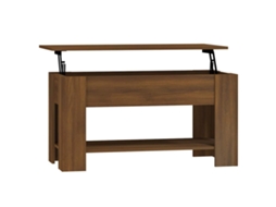 Mesa de centro 101x49x52 cm Madeira Processada Carvalho Castanho MAISON EXCLUSIVE