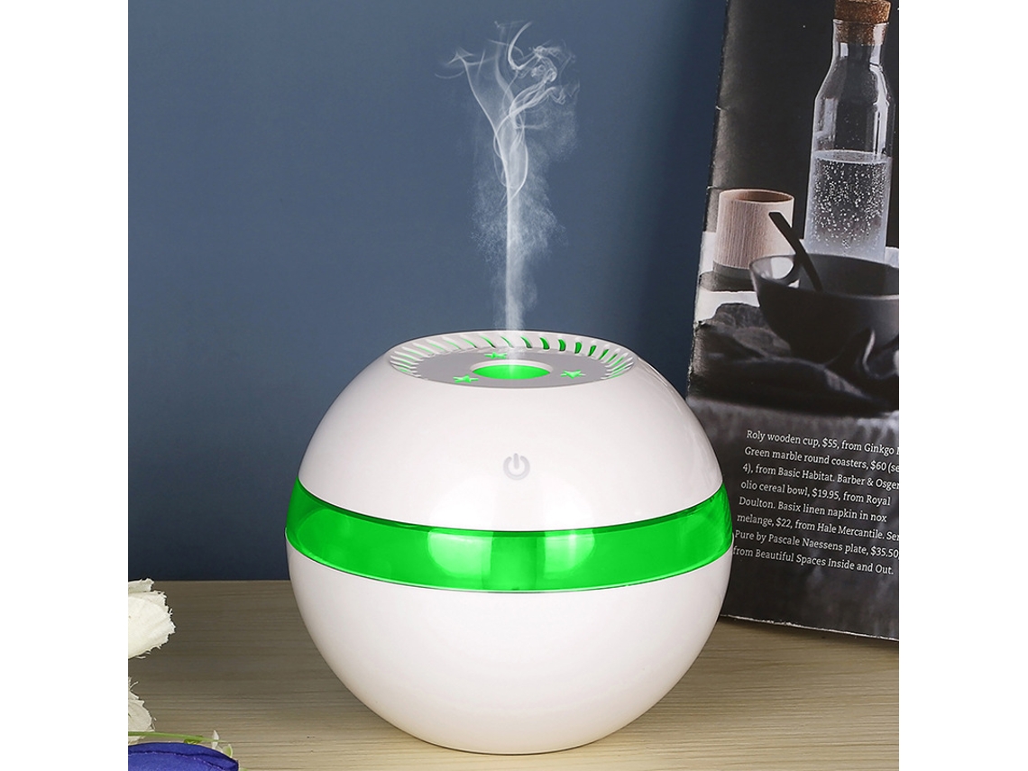 Máquina de Aromaterapia 300Ml Bola Colorida Branca
