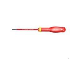 Chave de fenda isolada Protwist® 1000 V para parafusos de fenda de 3,5 x 100 mm. Comprimento total: 204 mm. Facom AT3,5x100 V.