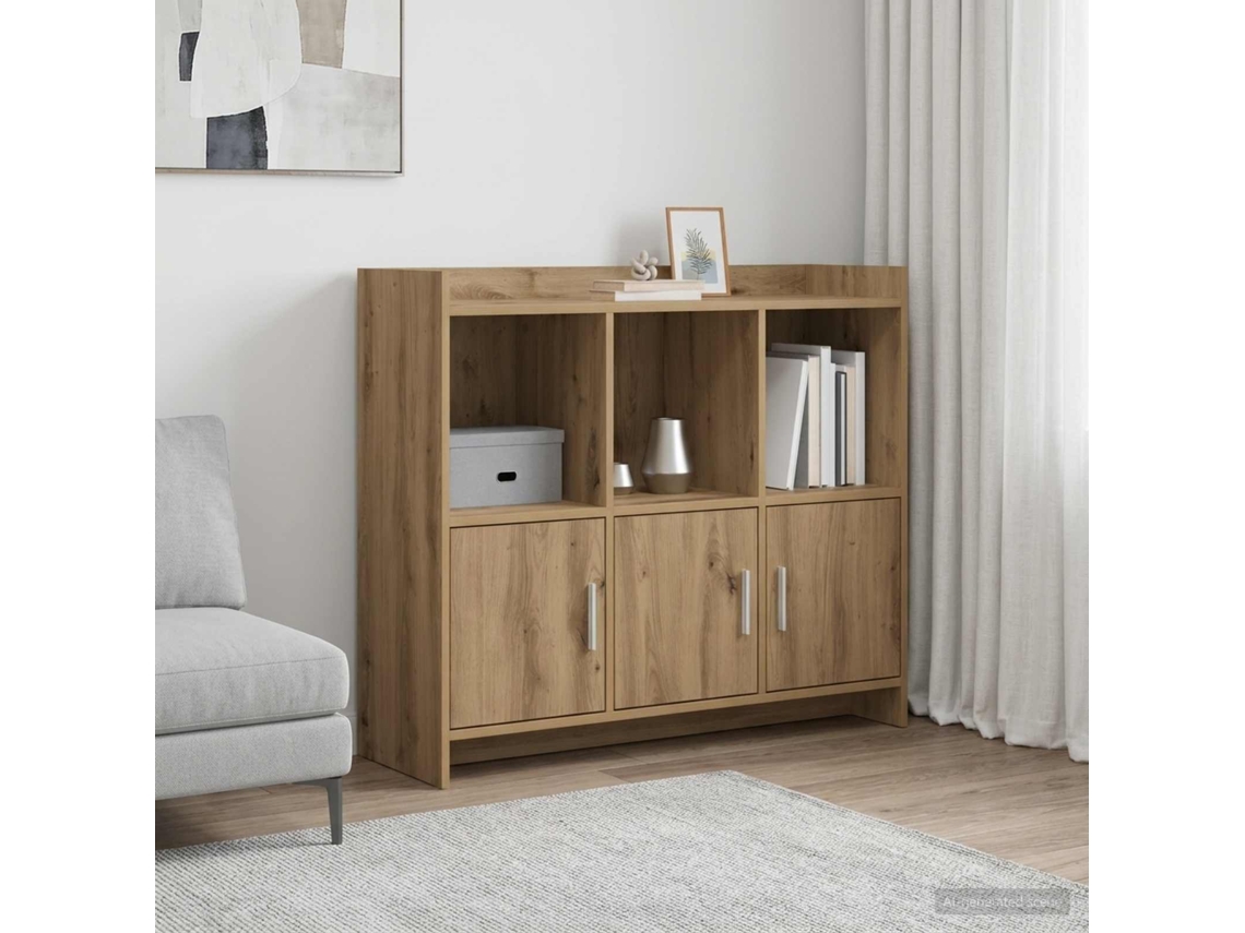 Vidaxl Buffet Carvalho Arttisan 98,5 X 33 X 80 Cm Derivados De Madeira