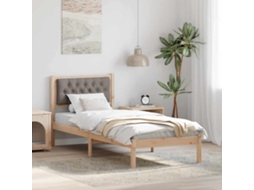 Vidaxl Estrutura da Cama Cinzento acastanhado 80 X 200 Cm