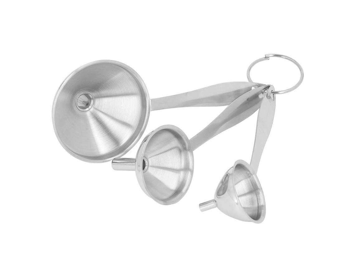 Funnels Pequenos Inox LAXISCREED 3pcs para Óleos Essenciais