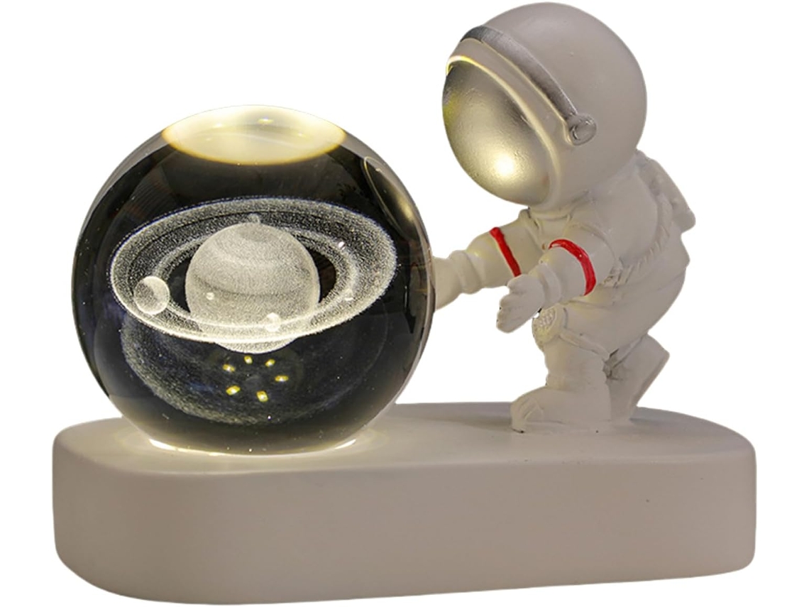 Luminária Noturna Decorativa Charmosa Com Tema Espacial Estudantes E