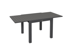 Mesa Jardim Outsunny Extensível Alumínio Cinza 81 162cm VELTRIX